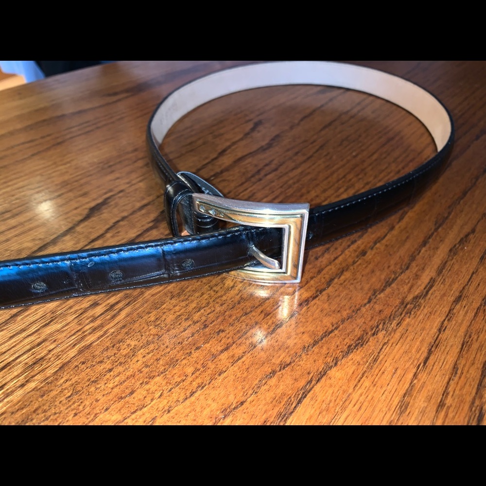 Long black belt